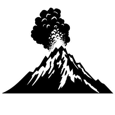 volcano silhouette